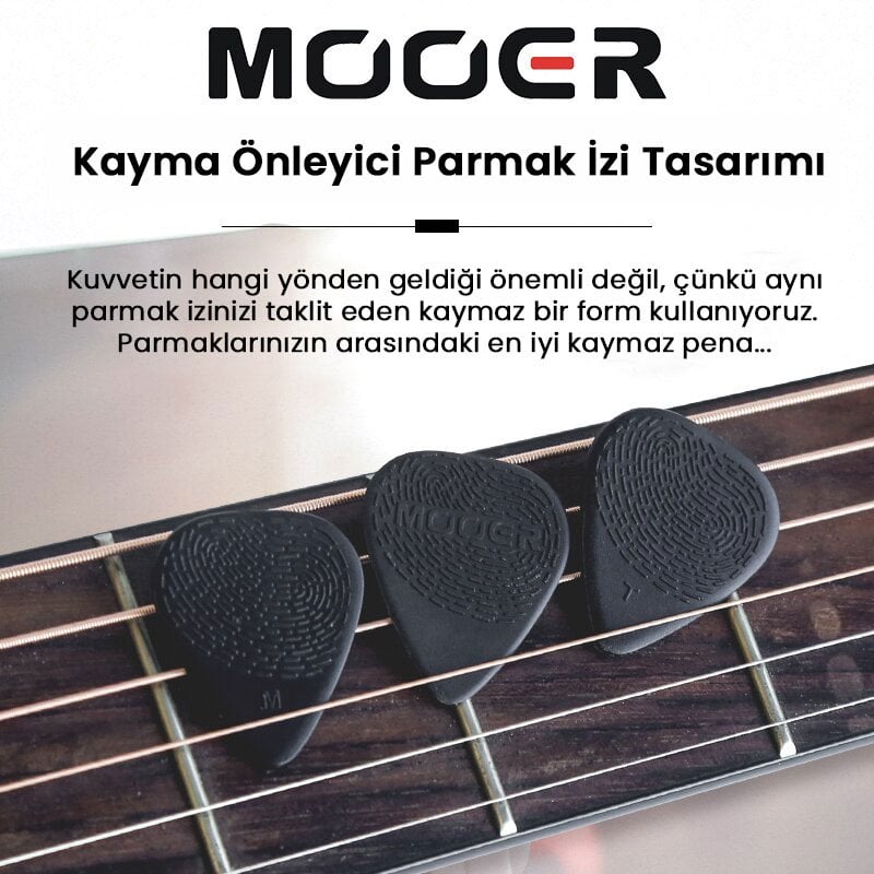 Mooer fingerprint parmak izi desenli kaydırmaz gitar penası