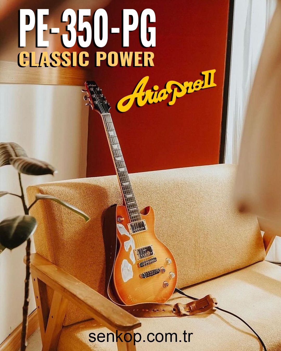Les Paul Kasa Gitar Aria Pro PE-350 saltuktukur