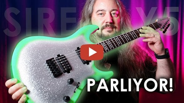 fosforlu parlayan elektro gitar sire y5