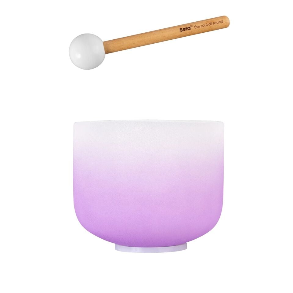 Sela ~20cm Kristal Singing Bowl - Crown Chakra - Si 432Hz (SECCU8B)