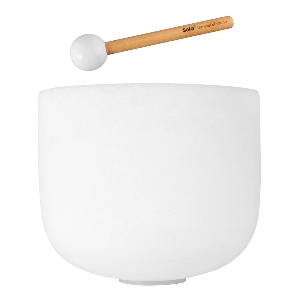 Sela ~33cm Buzlu Kristal Tibet Kasesi 440Hz Re (SECF13D)