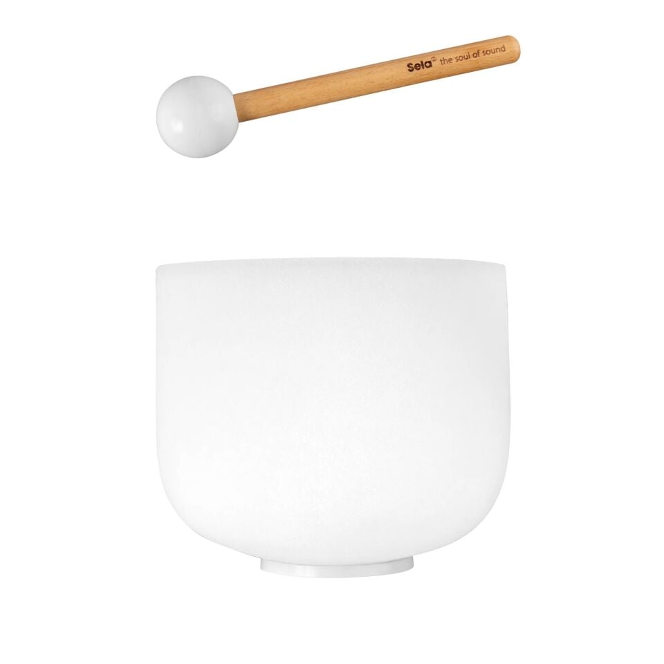 Sela ~22cm Buzlu Kristal Tibet Kasesi 440 Hz La (SECF9A)