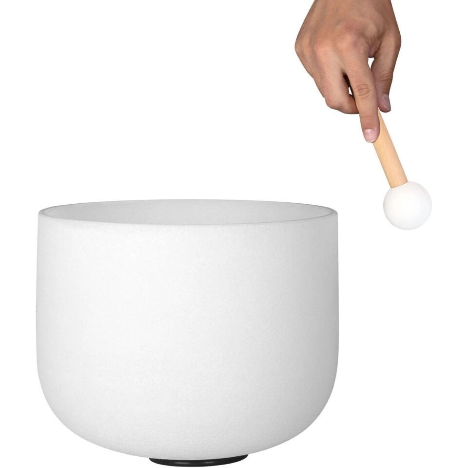 Sela ~25cm Buzlu Kristal Tibet Kasesi Re 432Hz Re (SECFU10D)