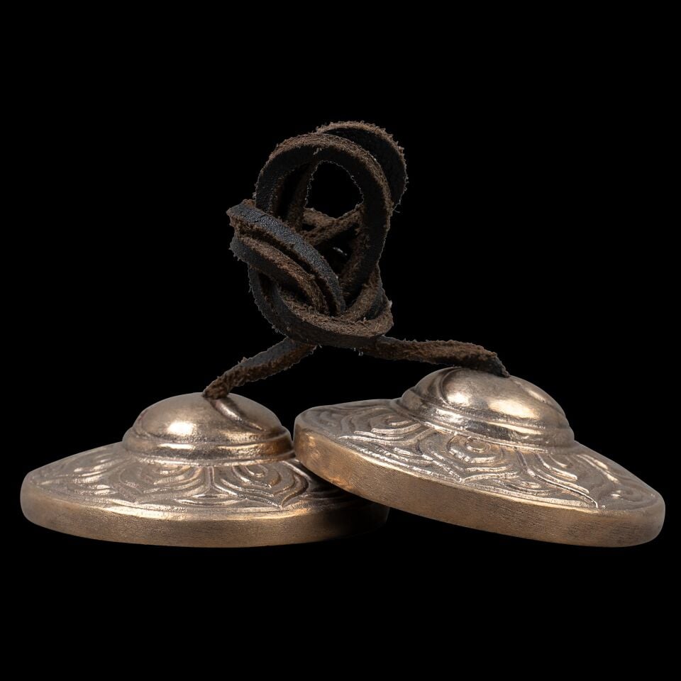 Sela 7,5cm Çaplı Tingsha Zilleri (Zimbeln) Lotus (SETIN1)