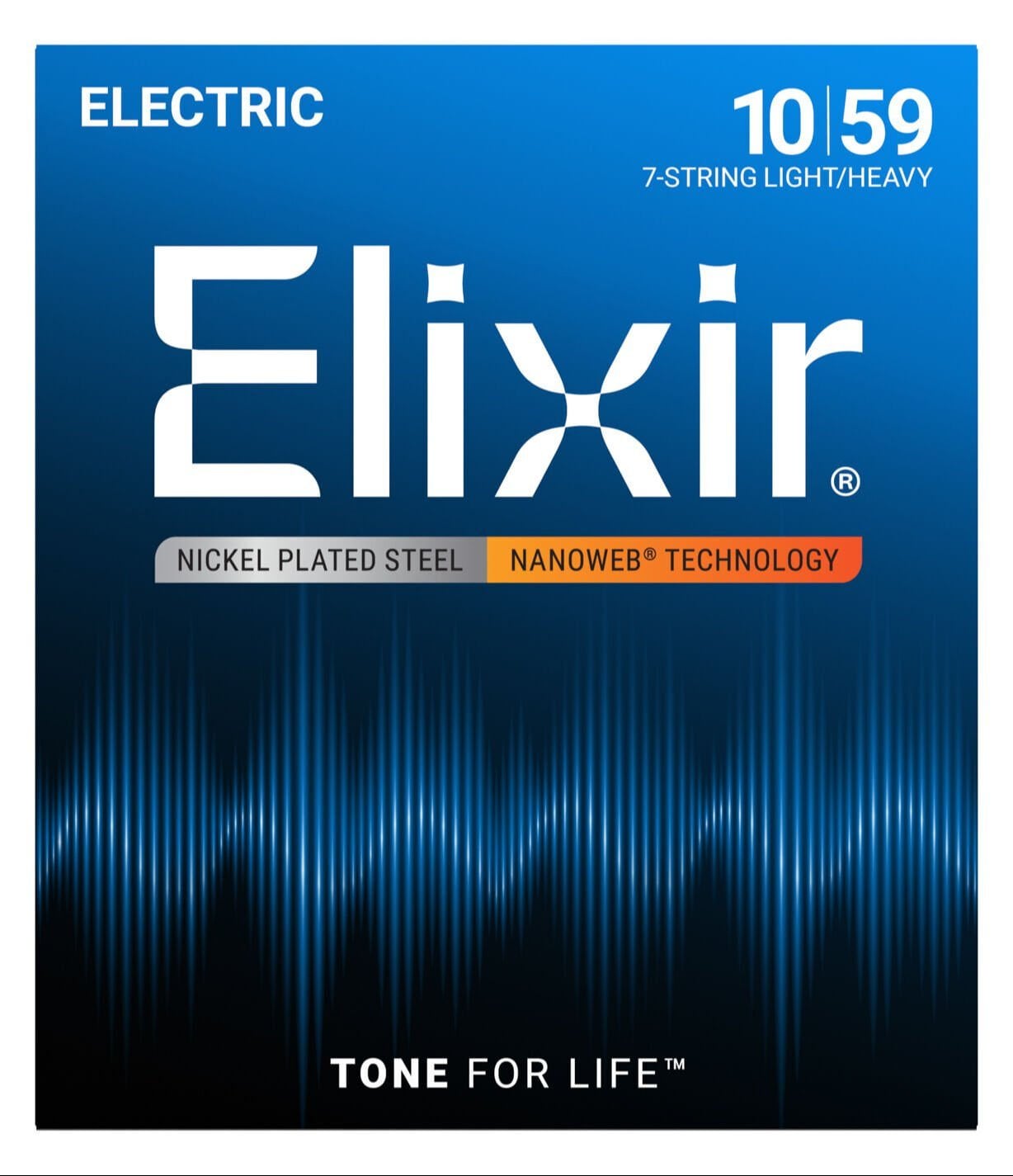 Elixir 12074 Nanoweb Light/Heavy 7 Telli Elektro Gitar Teli (10-59)