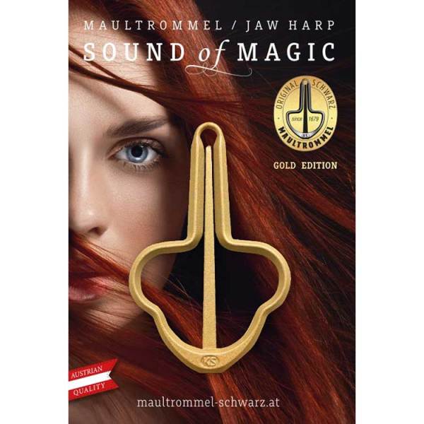 Musik Schwarz Jaw Harp Boy:93mm GOLD15