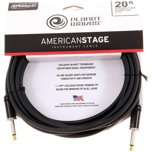 Planetwaves PWAMSGRA20 American Stage Enstruman Kablo su