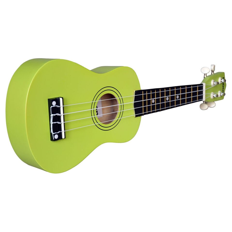 Moon AU02GR Soprano Ukulele (Yeşil Renk Çantalı)