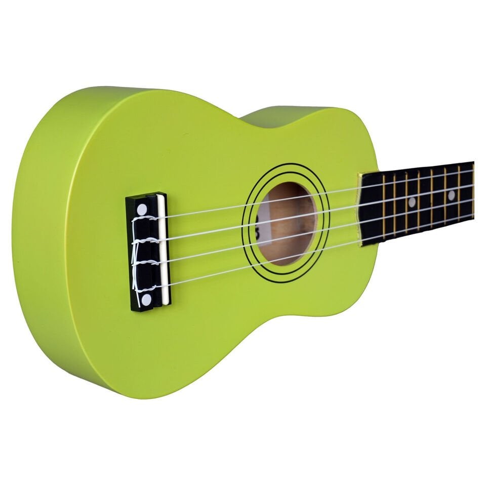 Moon AU02GR Soprano Ukulele (Yeşil Renk Çantalı)