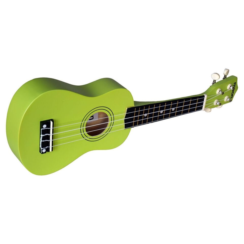 Moon AU02GR Soprano Ukulele (Yeşil Renk Çantalı)