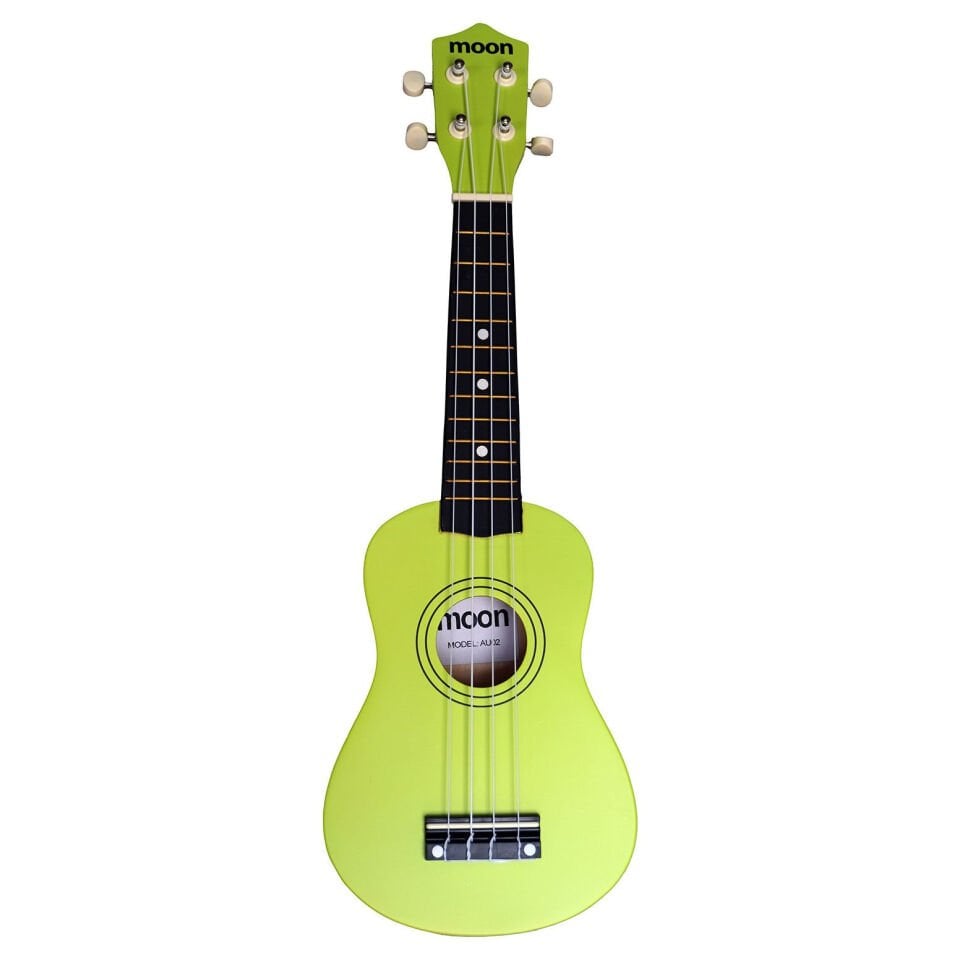 Moon AU02GR Soprano Ukulele (Yeşil Renk Çantalı)