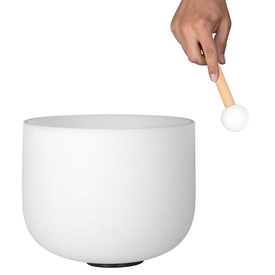 Sela SECF10F ~25cm Buzlu Kristal Singing Bowl 440 Hz F