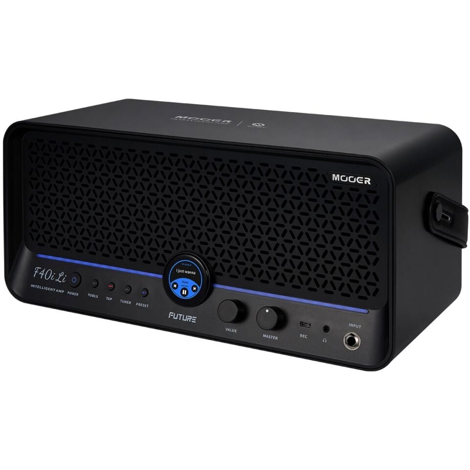 Mooer F40iLI/PB Şarjlı 40W Stereo Akıllı Gitar Amfisi Phantom Black