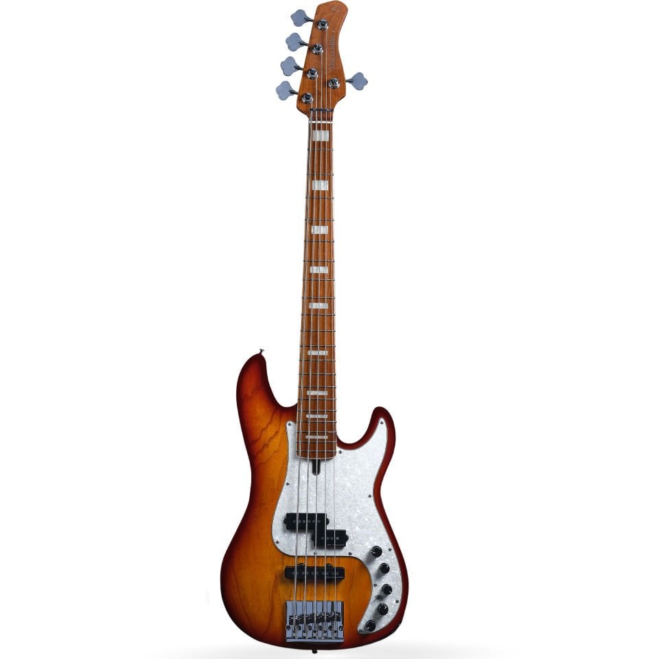 (Sa) フェンダーStratocaster Marcus Miller 08 Sire Marcus Miller P8 Ash 5 Telli Bas Gitar (TS)
