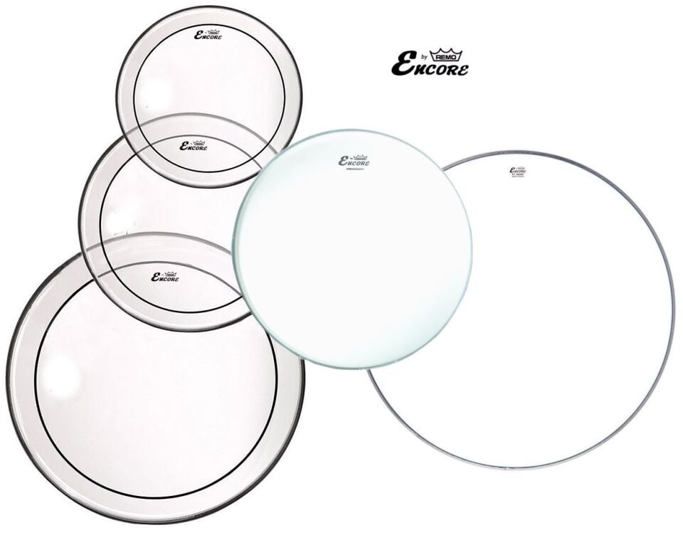 Remo Encore 10+12+14+14S+22 İnç Davul Derisi Seti (EN-PS40-PP)