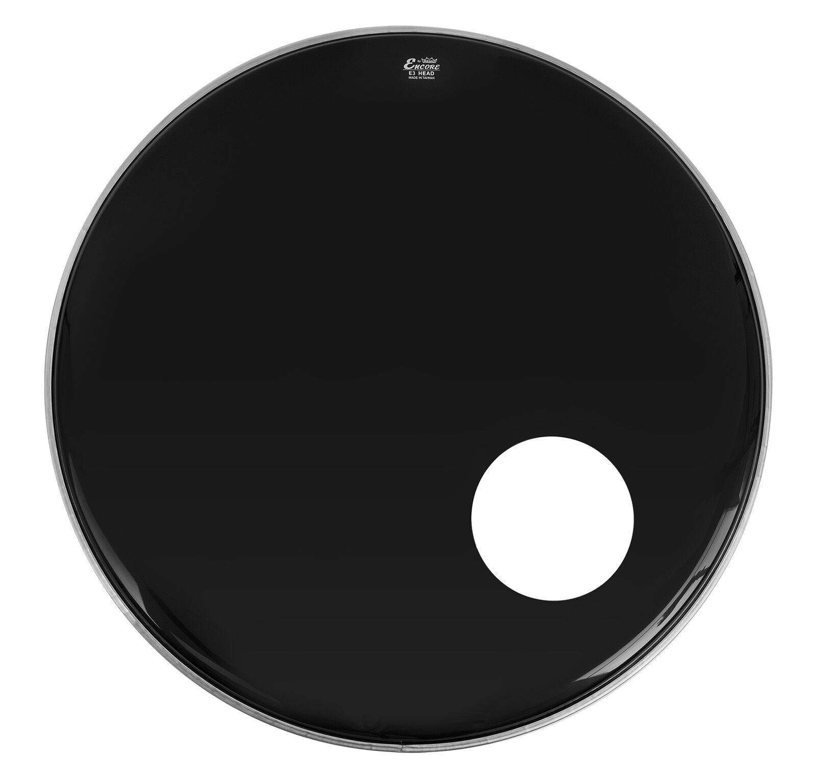 Remo Encore 20 İnç Ebony P3 Kick Derisi Sound Hole (EN-1420-E3-SH)