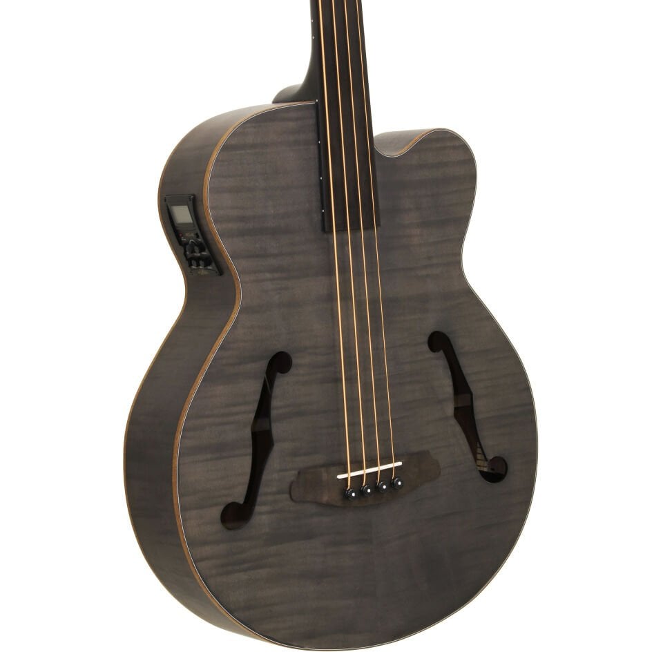 Aria FEBF2MFLSTBK Perdesiz  Akustik Bas Gitar