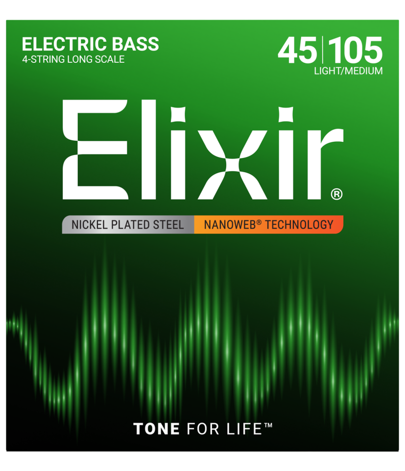 Elixir 045-105 Nanoweb Bas Gitar Teli (14077)