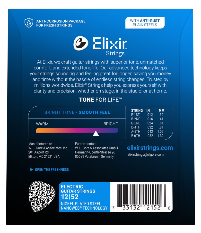 Elixir 012-052 Nanoweb Elektro Gitar Teli (12152)