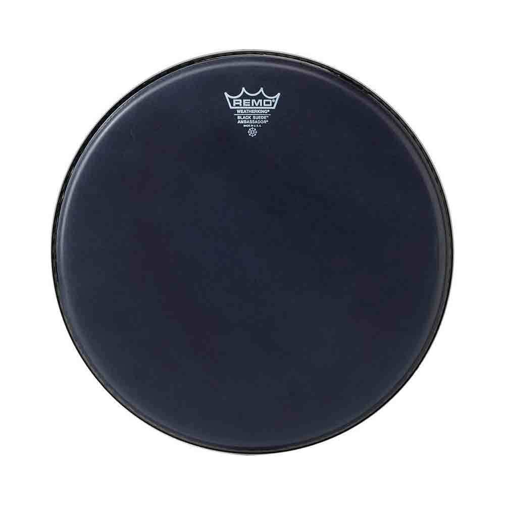 Remo BA0814ES 14'' Remo Black Suede Ambassador Davul Derisi