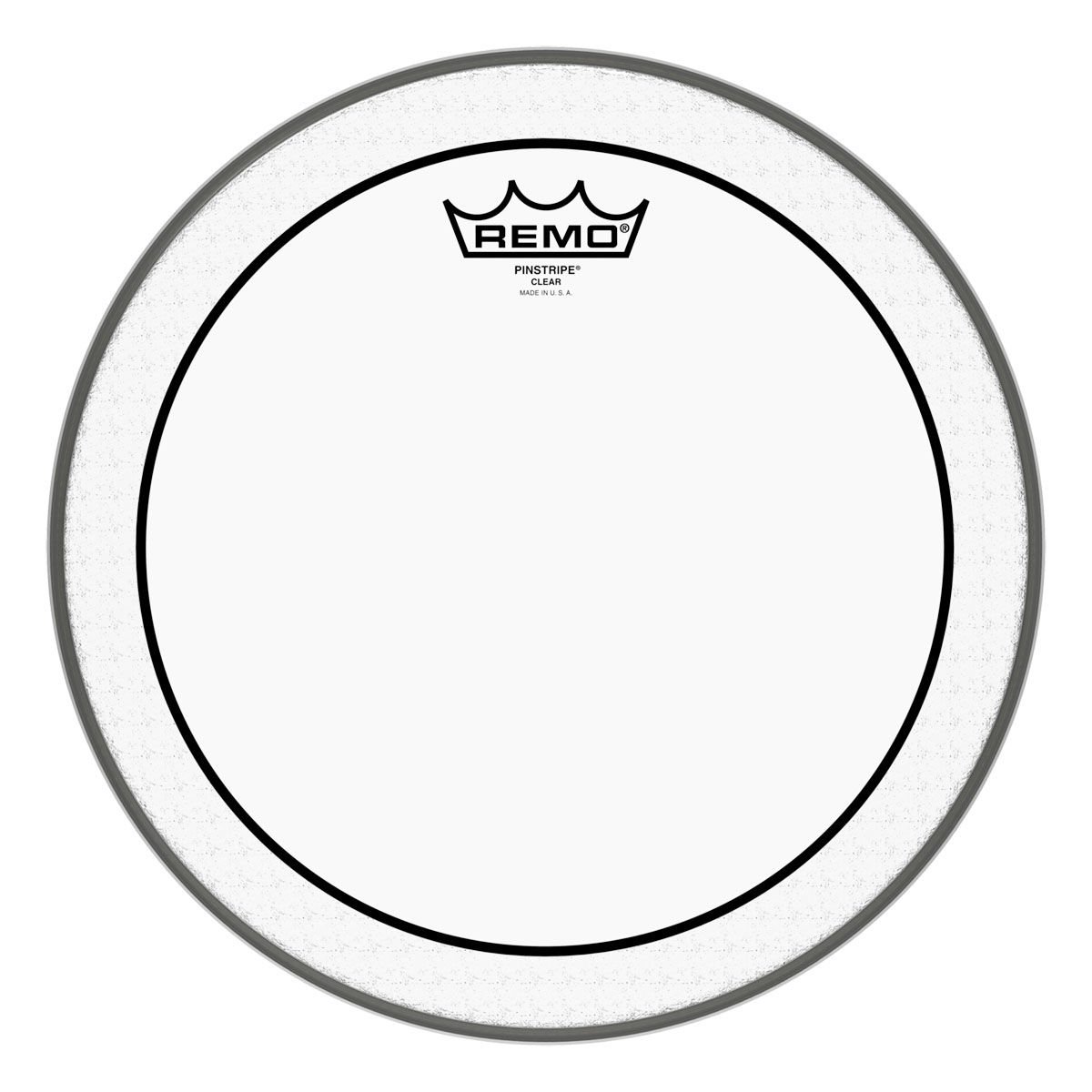 Remo 12'' Pinstripe Clear Tom Derisi