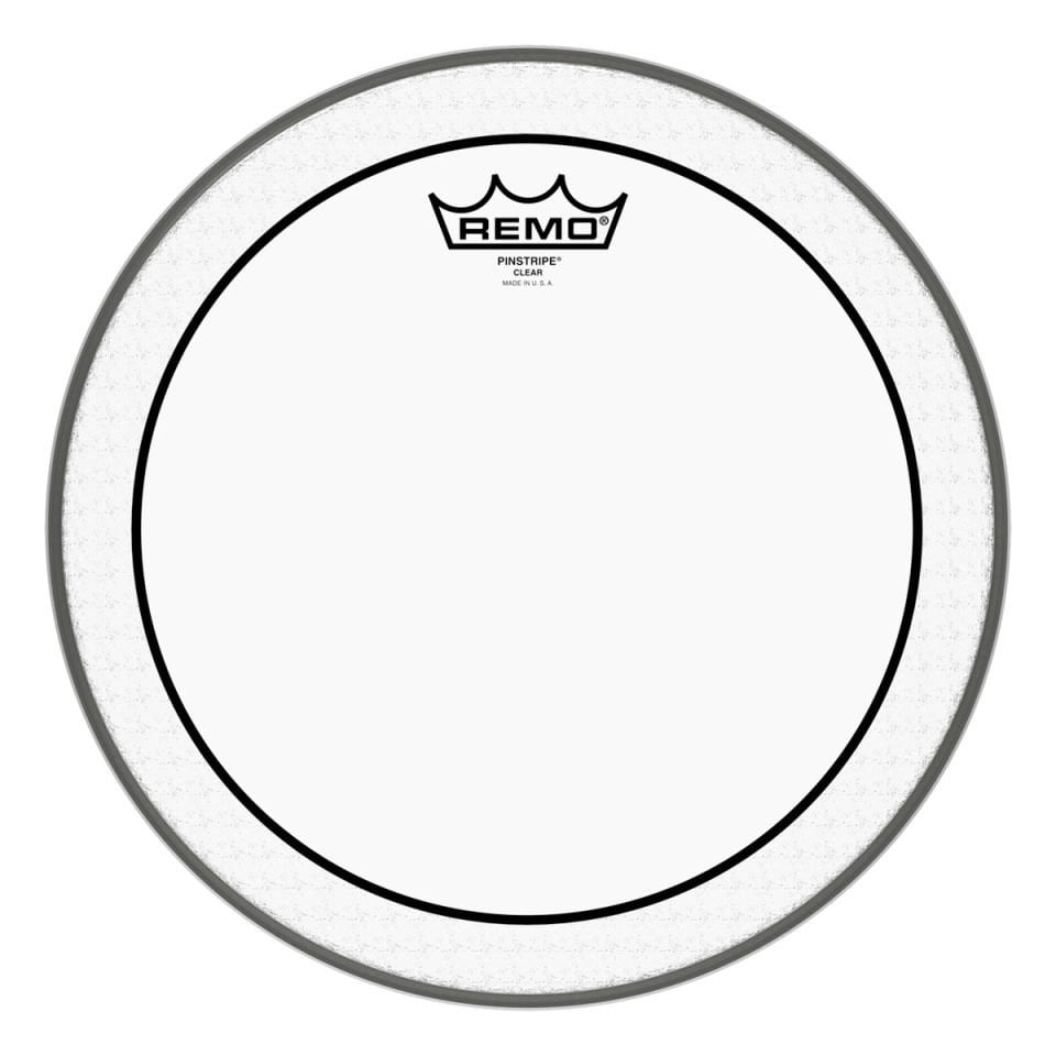 Remo 12'' Pinstripe Clear Tom Derisi