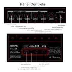 Aroma AG15A Akustik Gitar Amfisi