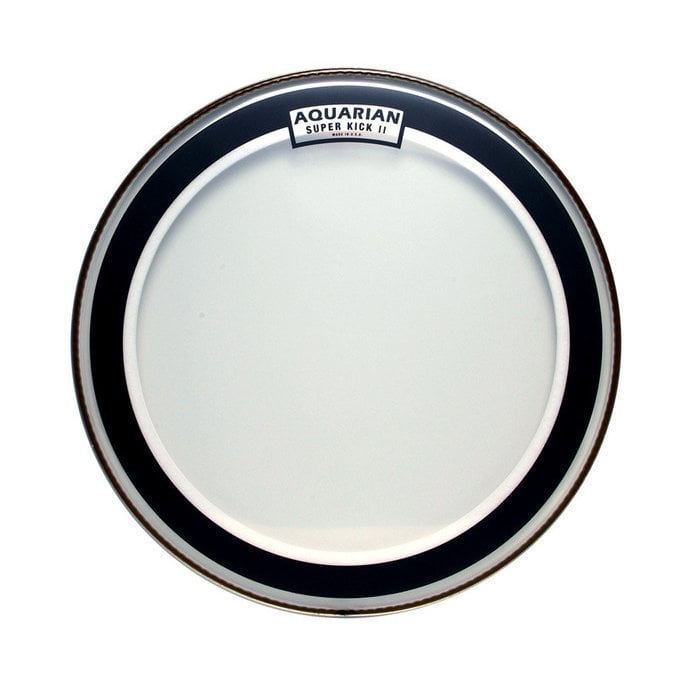 Aquarian SKII18 18 İnç Super Kick Çift Kat Clear Kick Derisi