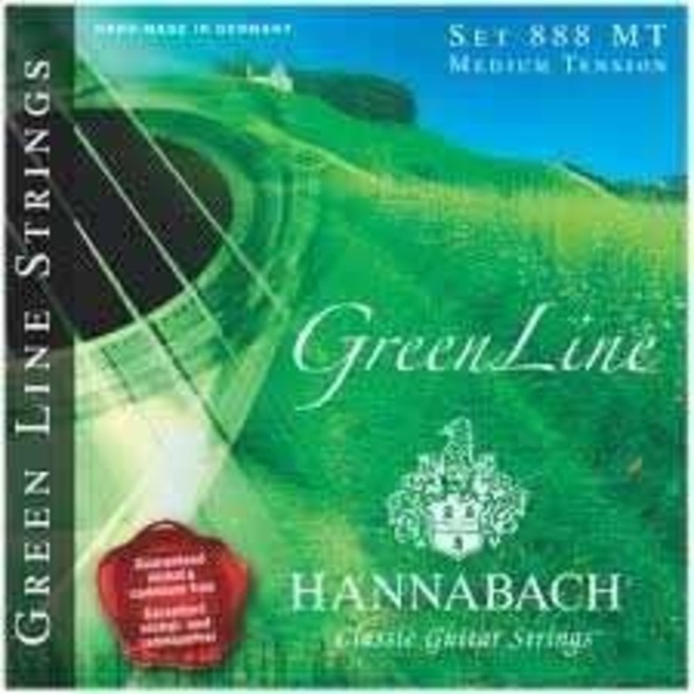 Hannabach 8887MT Green Line Klasik Gitar Teli 3'lü Bas Set