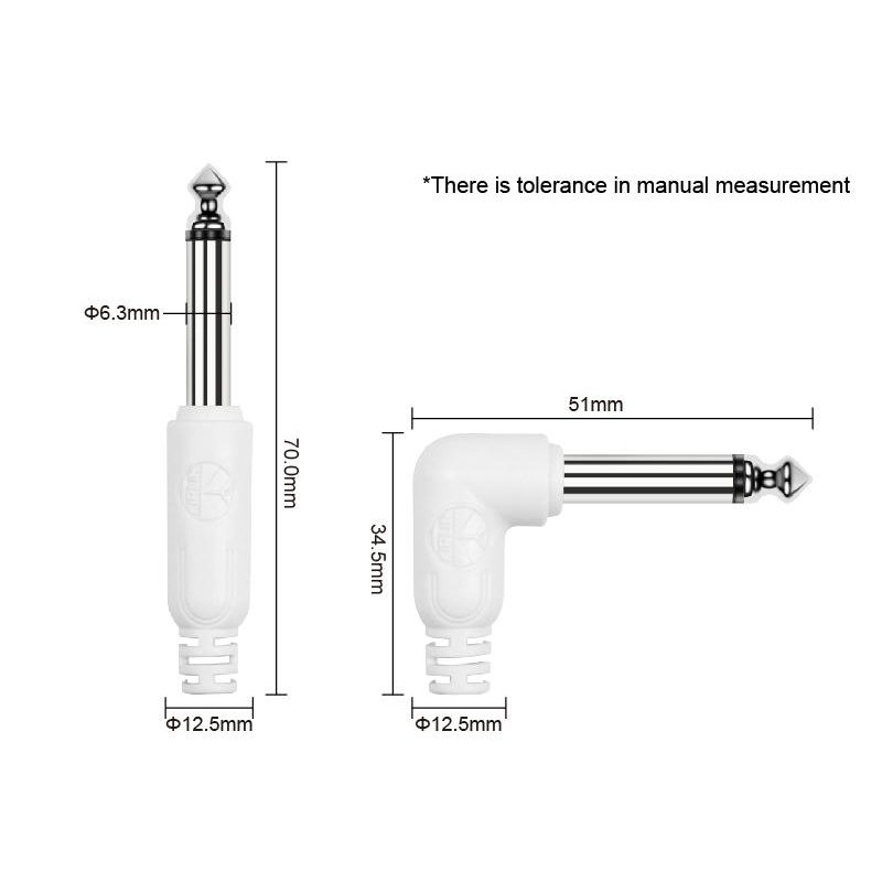 Kirlin 1/4'' Mono Plug - 1/4'' R Angle 3mt. Kablo (IC2423MLI)