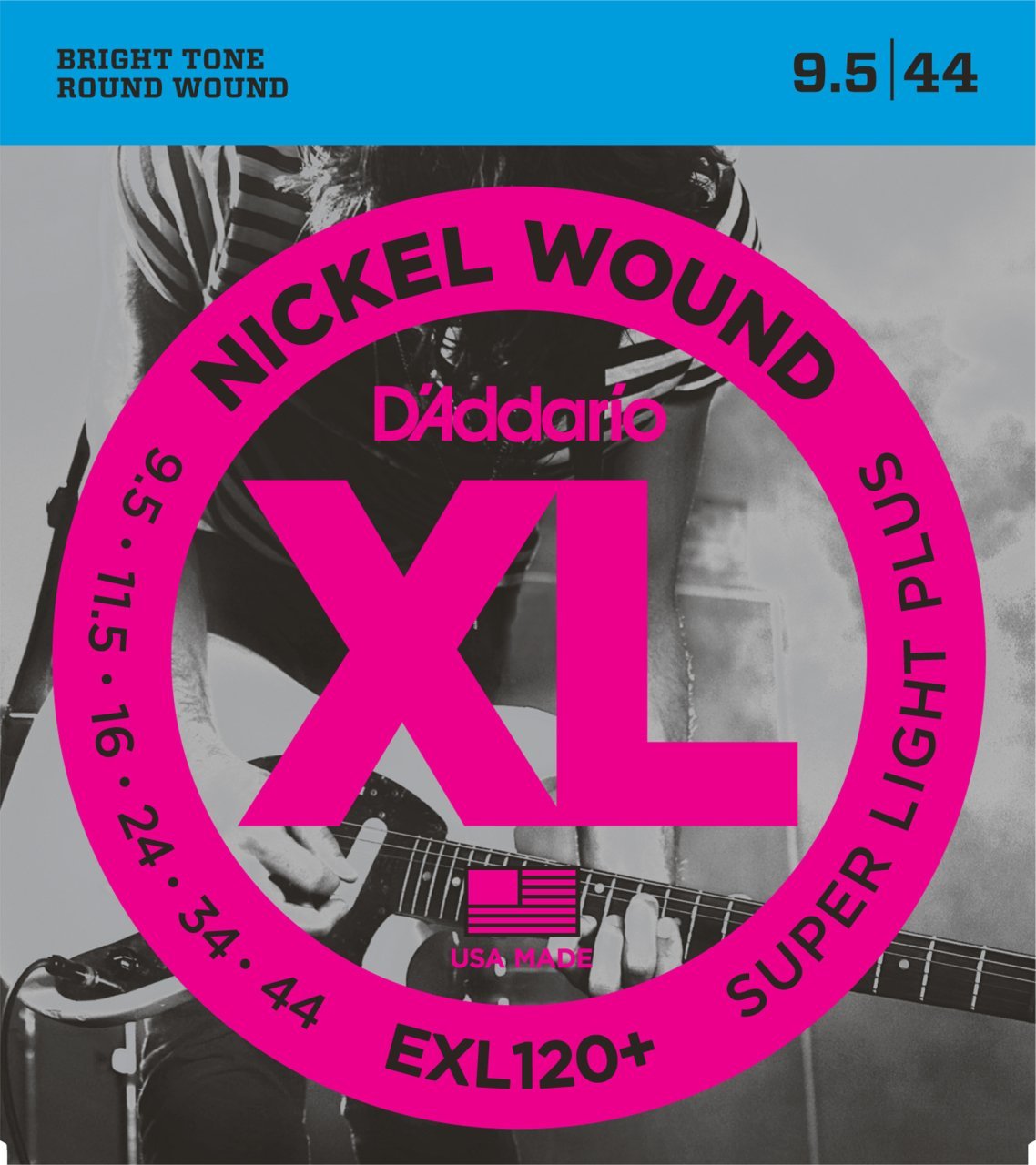 Daddario EXL120+ Elektro Gitar Tel Seti Xl 9.5 44 Nickel Wound