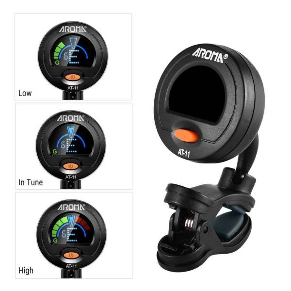 Aroma AT11 Kromatik Clip-On Tuner