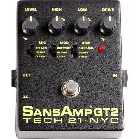 【USA製・名機】TECH21 SansAmp GT2 Tech 21 GT2 SansAmp GT-2 Pedal