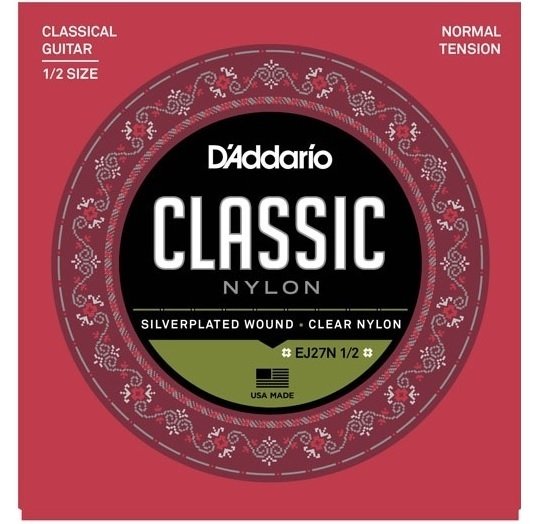 Daddario EJ27N12 Klasik (1/2) Yarım Gitar Tel Seti Normal