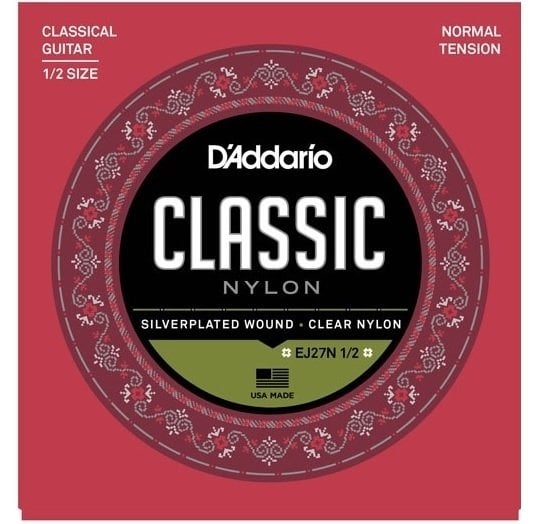 Daddario EJ27N12 Klasik (1/2) Yarım Gitar Tel Seti Normal