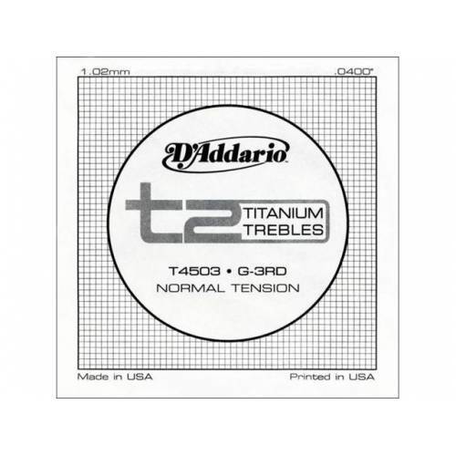 Daddario T4503 Klasik Gitar Tek Tel T2 Titanium .040 Normal