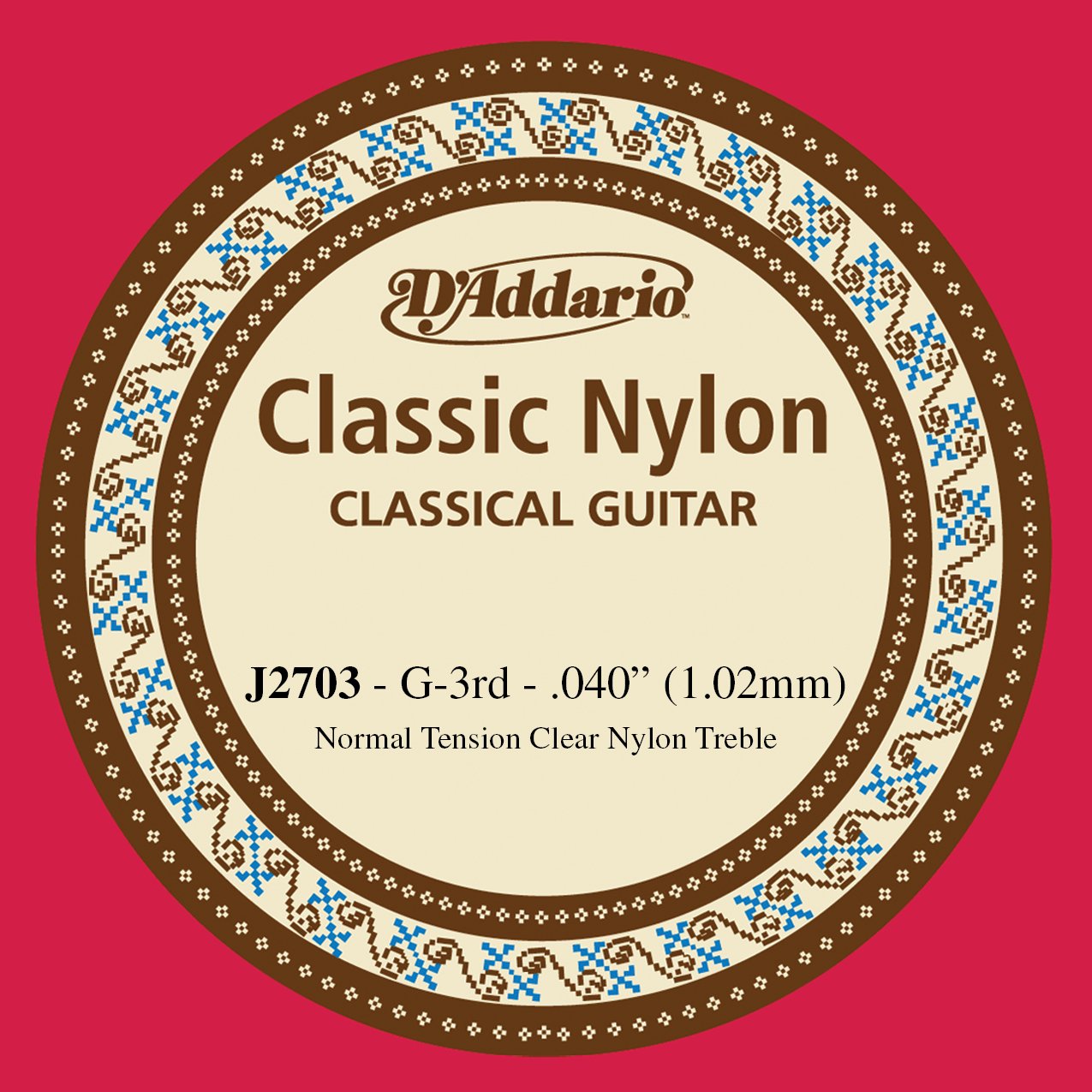 Daddario J2703 Klasik Tek Tel Clear Naylon Normal Tension (Sol)