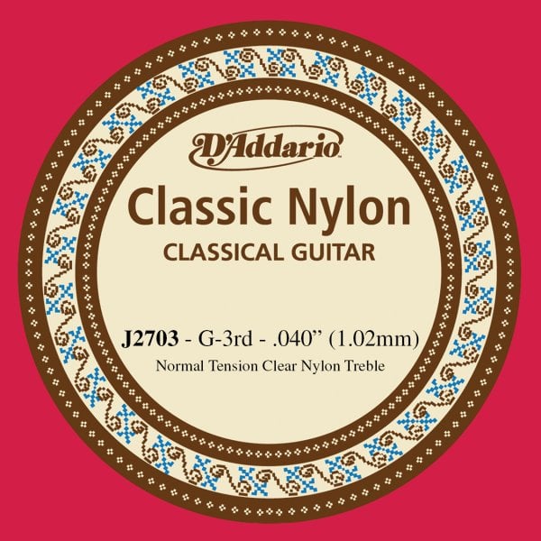 Daddario J2703 Klasik Tek Tel Clear Naylon Normal Tension (Sol)