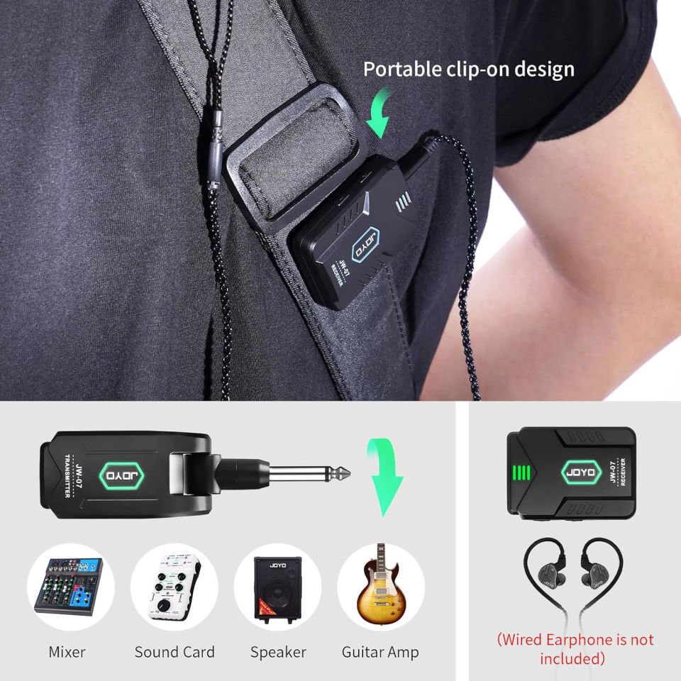 Joyo JW07 Kablosuz In-Ear Monitör Sistemi
