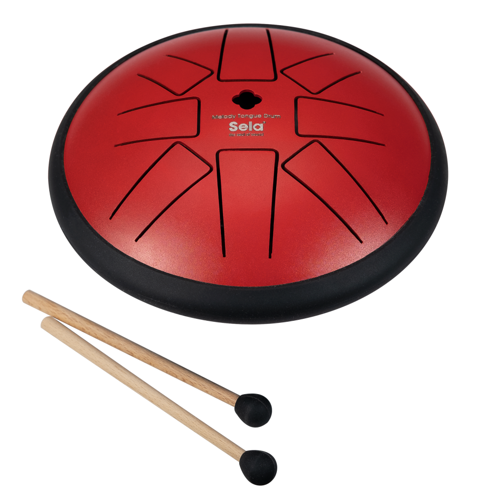 Sela SE362  ~ 15cm Tongue Drum (Fa Minör / Kırmızı)