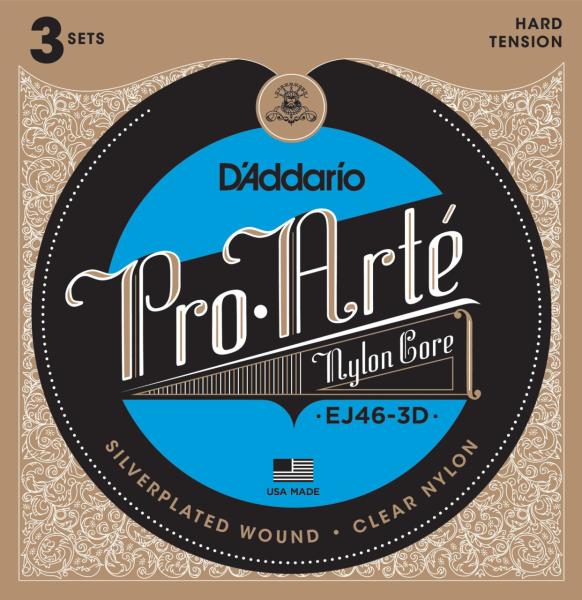 Daddario EJ463D Klasik Tel Pro Arte Hard 3lü Paket