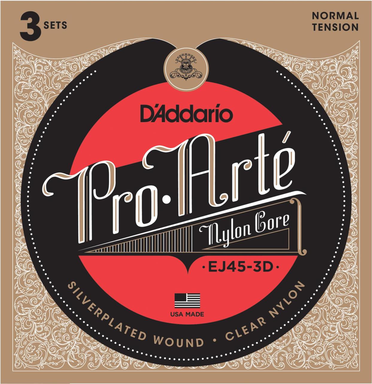 Daddario EJ453D Klasik Tel Pro Arte Normal 3lü Paket