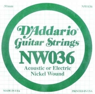 Daddario NW036 Akustik Tel Nikel Wound (Elektro & Akustik Tel La)