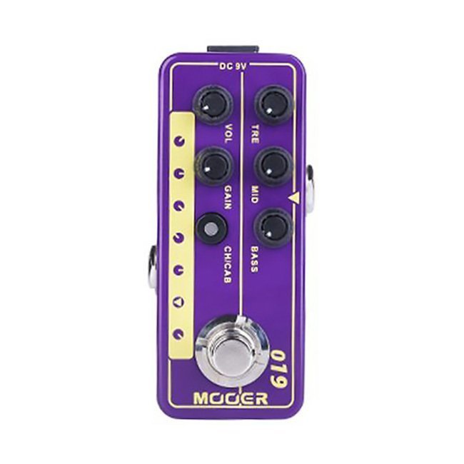 ギター Mooer micro preamp 019 UK Gold PLX Mooer M019 Micro PreAMP UK Gold PLX (Marshall P Tip)
