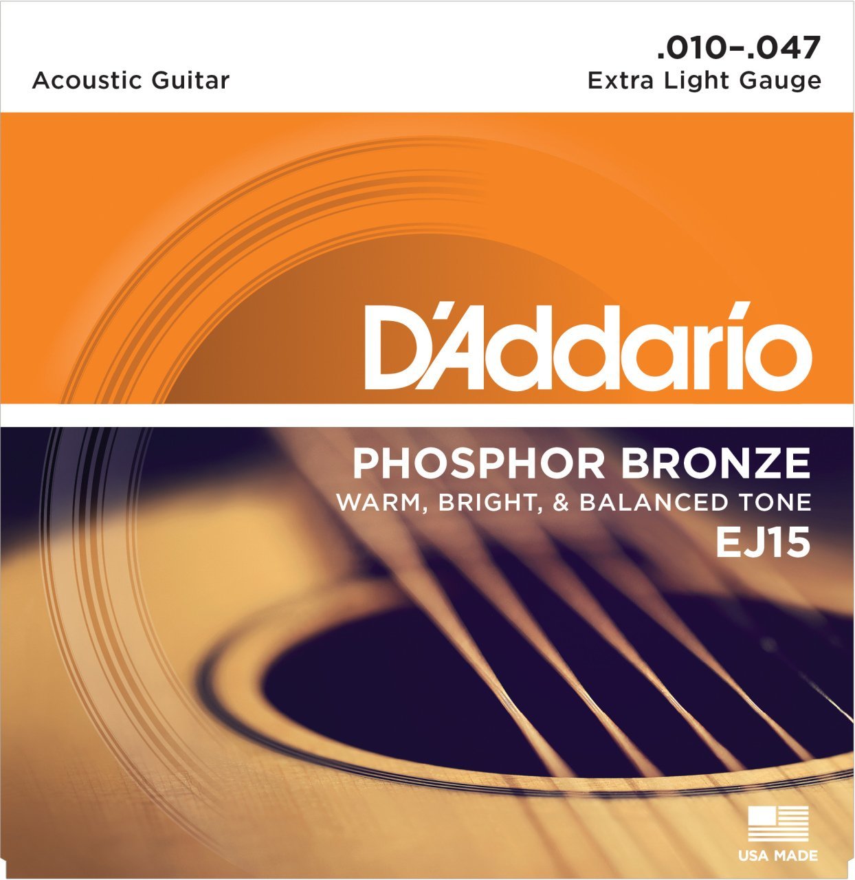 Daddario EJ15 Akustik Tel Set Extra Light (.010)