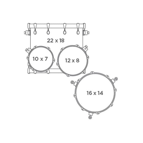 Mapex Saturn Akustik Bateri 22+10+12+16F (SR529XUJ)