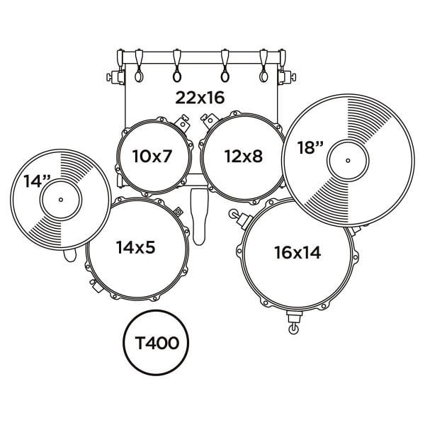 Mapex Venus Akustik Davul 22+10+12+16FT+14S (VE5294FTCVM)