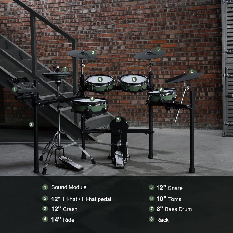 Hampback ACE-530 Elektronik Davul Seti