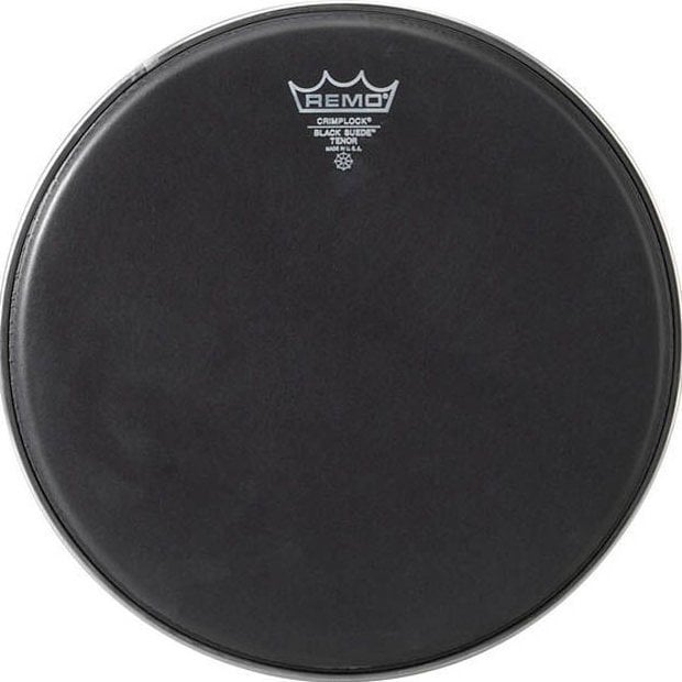 Remo 10'' Black Suede Emperor Tom Derisi