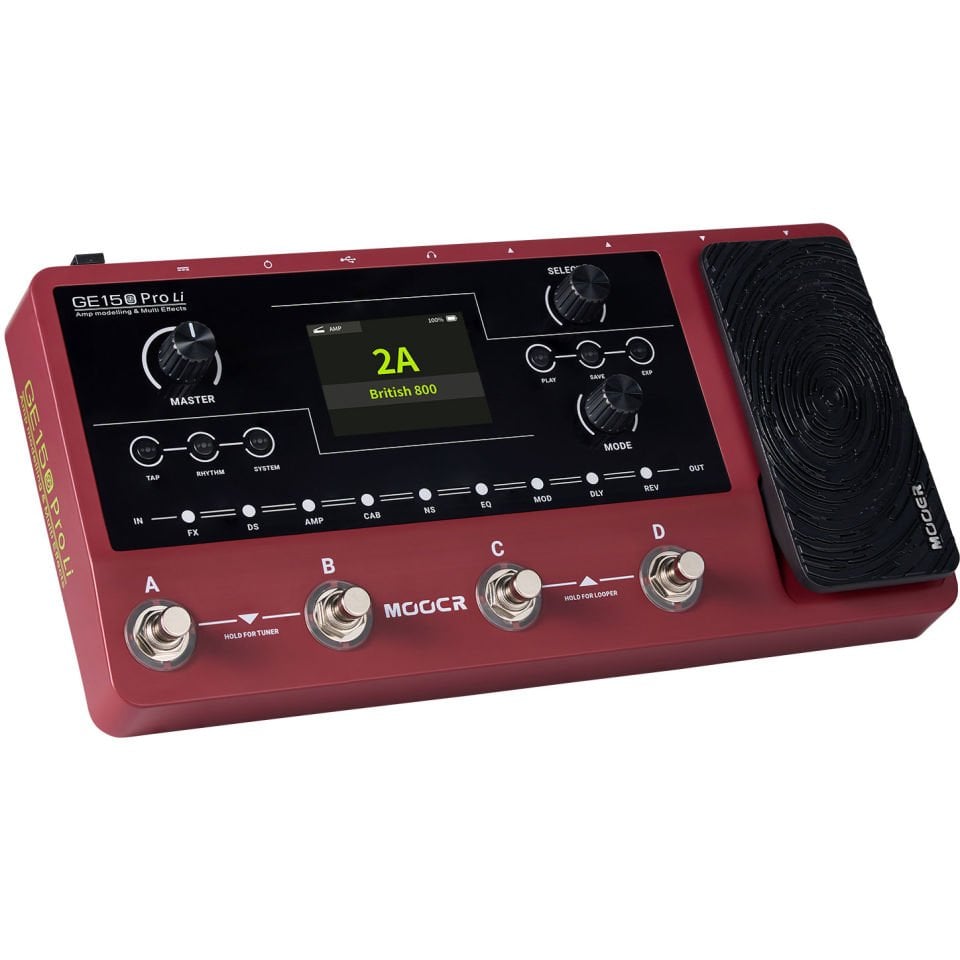 Mooer GE150 Pro (LI) Şarjlı Multi Effect Prosesör